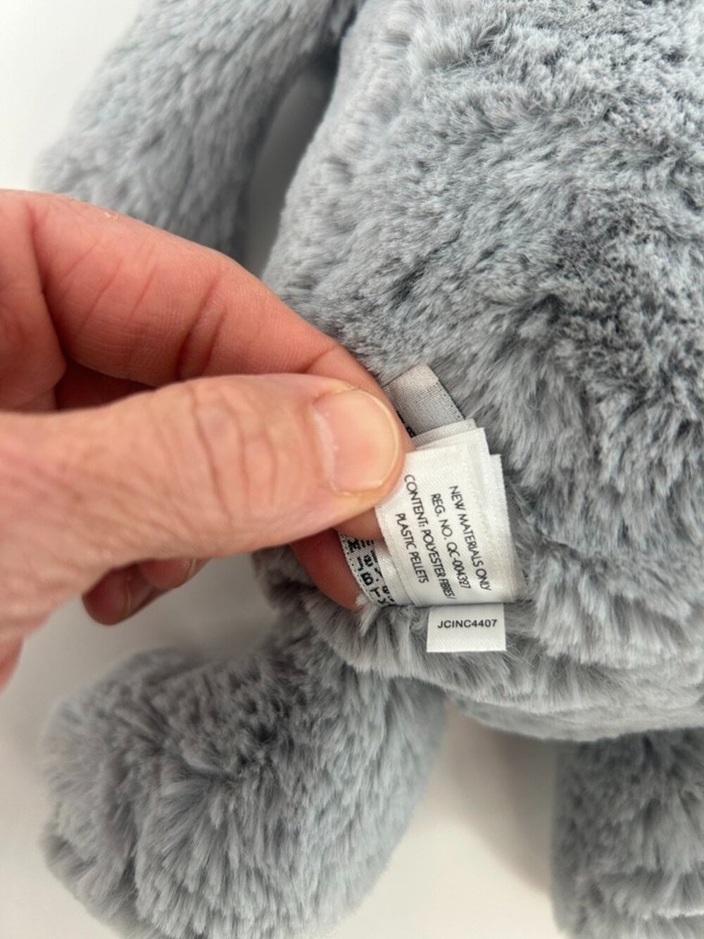 Jellycat Bashful Elephant Gray Medium 12" Plush Stuffed Animal - Picture 11 of 12